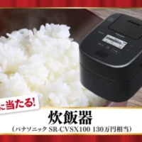 一生分の炊飯器（130万円相当）が当たる高額LINE懸賞！