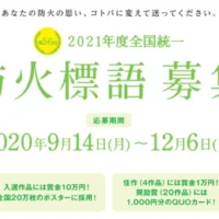 防火の大切さを表現する防火標語コンクール！