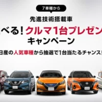 日産の「先進技術搭載車」7車種からお好きなクルマが当たる自動車懸賞！
