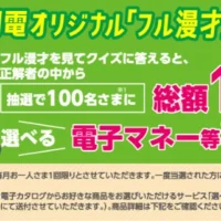 ミルクボーイの漫才を見て電子マネー1万円が100名に当たる高額懸賞！