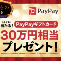 30万円相当のPayPayギフトカードが当たる高額懸賞!