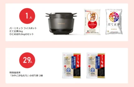 バーミキュラの炊飯器「ライスポット」と「みやぎ米」セットが当たる高額懸賞！