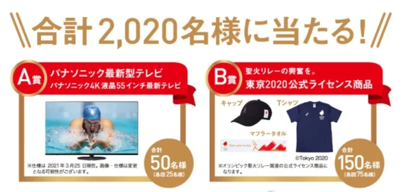 パナソニックの最新4Kテレビやオリンピックグッズが当たる豪華懸賞！