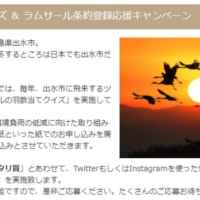 飛来する鶴の羽数を当てて10万円分の旅行券が当たる高額懸賞！