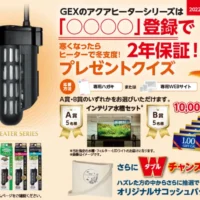 インテリア水槽セットやギフト券1万円分が当たるGEXの高額懸賞！