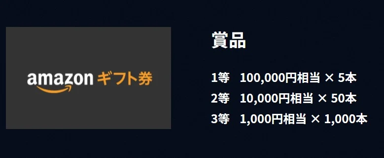 Amazonギフト券10万円分が毎日その場で当たるIG証券の高額SNS懸賞！