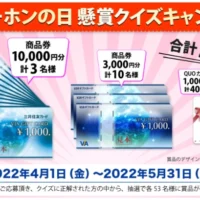 高額商品券やクオカードが当たる「インターホンの日」クイズ懸賞！