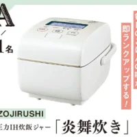 炊飯器・レイコップ・レッグマッサージャーなどが当たる豪華家電懸賞！