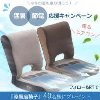 涼しい風が流れる座椅子が当たる高額懸賞！