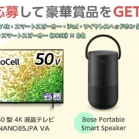 Apple TV、iPad Pro、Apple TVなど豪華賞品が当たる高額懸賞！