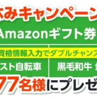 電動アシスト自転車・黒毛和牛が当たる会員登録キャンペーン！