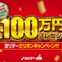 現金100万円・10万円がそれぞれ3名に当たる高額懸賞！