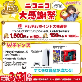 PlayStation5・NintendoSwitchなどが当たるニコニコレンタカーの高額懸賞！