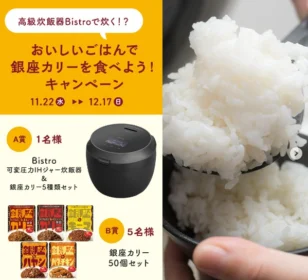 Panasonic Bistro 炊飯器＆銀座カリーが当たる高額懸賞！