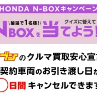 ホンダの軽「N-BOX」が当たるカーセブンの車懸賞！