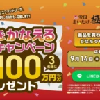 100万円分の自由な夢が叶う高額懸賞！